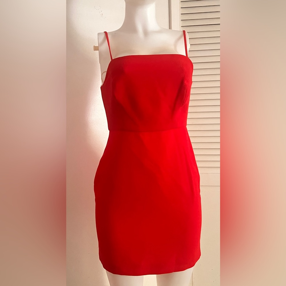 BCBGeneration Strapless Red Dress